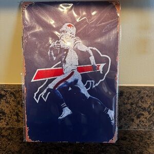 Buffalo Bills Josh Allen Tin Sign